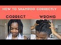 How To Shampoo Correctly in Twists on Natural 4c Hair