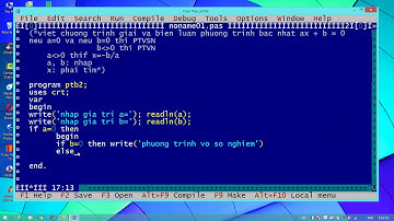 Tin học 11 -  Bài 9 cấu trúc rẽ nhánh - Phương trình bậc nhất