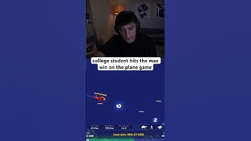 college student hits the max win on the plane game #aviamasters #planegame #kickstreaming