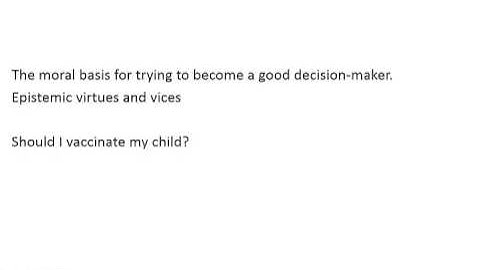 Intro to Module 4 Reasoning and Decision making