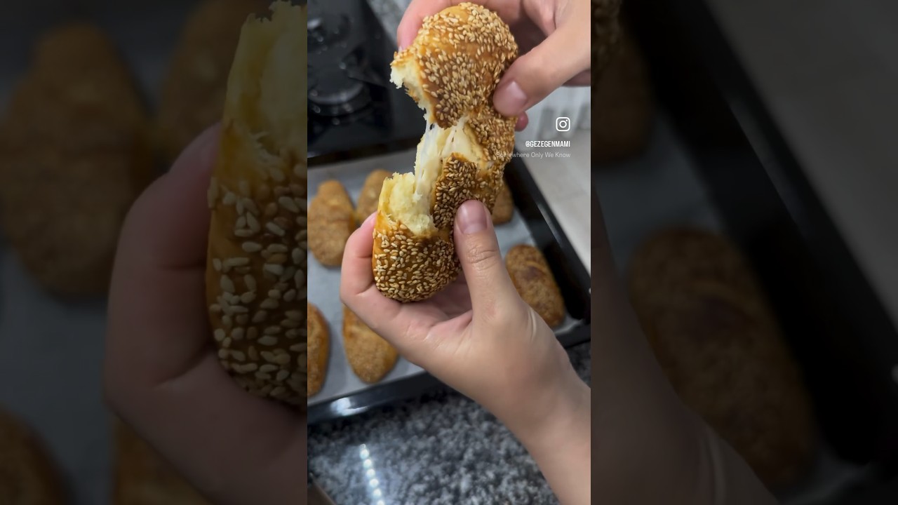 Simit POĞAÇA #simit #simitpoğaça #poğaça #pastry #food #recipe #yemektarifi #pratiktarifler
