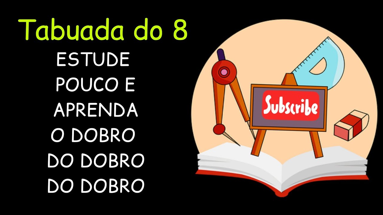 DICA para TABUADA : vezes 8 ( O DOBRO DO DOBRO DO DOBRO) - YouTube