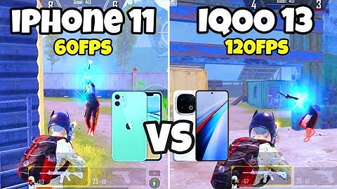 IPHONE 11 VS IQOO 13 🇮🇳 1V1 TDM PLAYER | 60FPS VS 120FPS