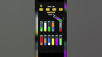 color water sort 3d game level 105 easy to clear