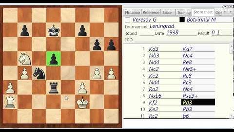 Chess Endgame: Mikhail Botvinnik