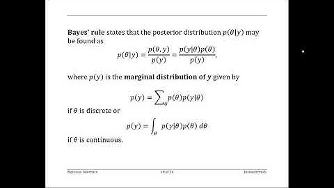Bayesian Statistics - Introduction to Bayesian inference