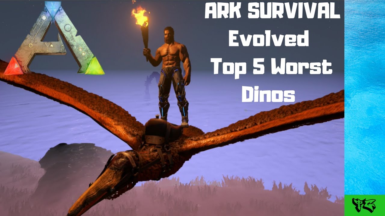 ARK SURVIVAL EVOLVED TOP 5 WORST DINOS (The Island map) - YouTube