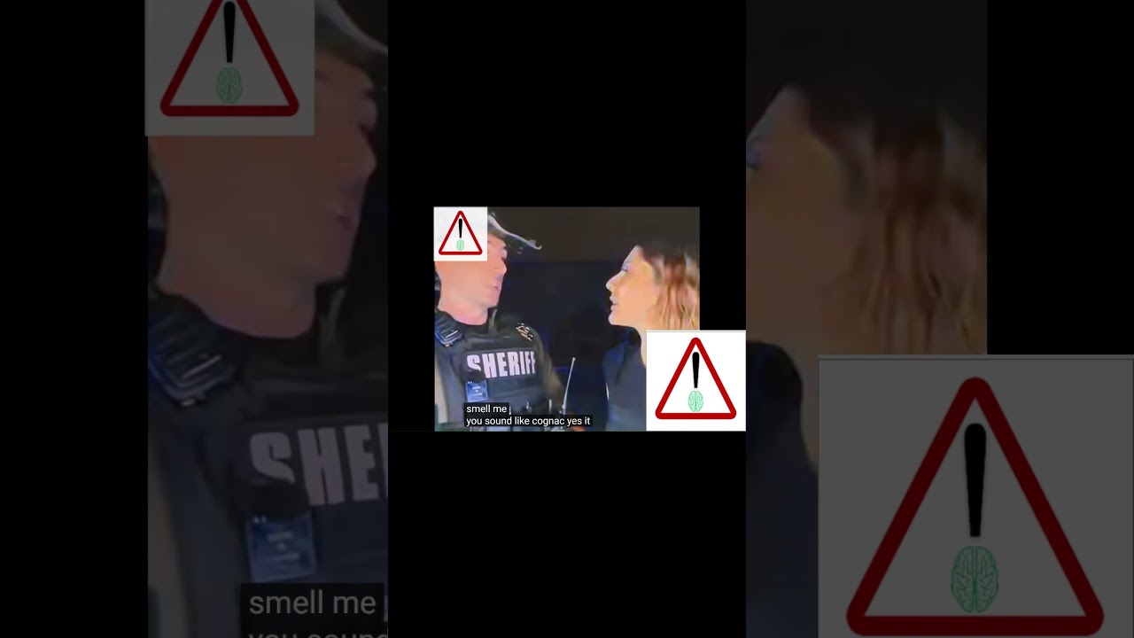 Police USA. Cockyak?? Drunk woman breathalyzer test / alcohol test 😂 