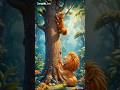 Two monkeys were harassing a squirrel🐒🐿️.#youtubeshorts #shorts #ai #cartoon #ytshorts #deepak_kvi