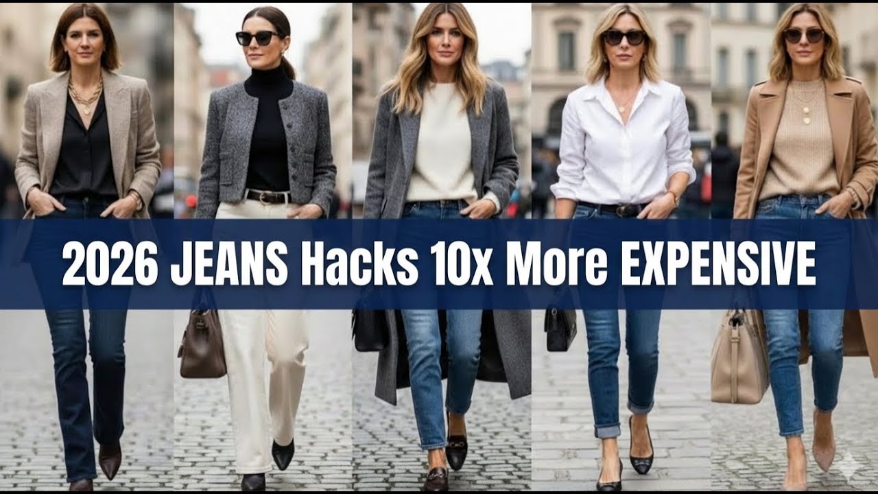7 GENIUS Jeans Styling Hacks That Make You Look 10x More EXPENSIVE After 50