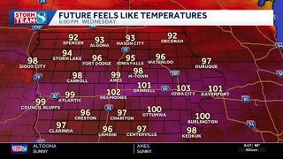 Iowa weather: No break from the heat and humidity just yet