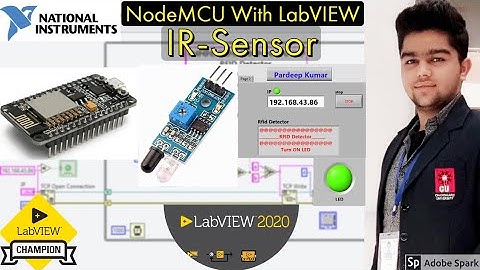 LabVIEW with NodeMCU | Tutorial :- 3 IR Sensor Reading Wifi using TCP/IP Protocol