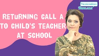 Диалог 19 - А call from school!