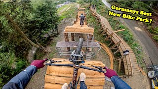 I Test my NEW Freeride Bike at the Crazy Greenhill Bikepark!