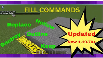 Fill Commands (Updated) (Fill, Replace, Keep, Destroy, Hollow, Outline)