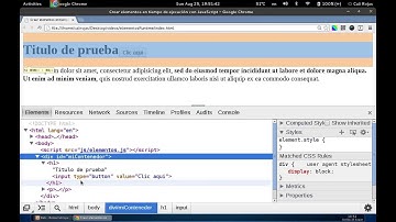 Cali Rojas - Los métodos createElement y appendChild de JavaScript