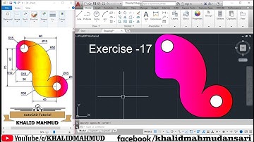 AutoCAD 2D Training Exercises for Beginners   17 / AutocAD 2D Practice Drawing