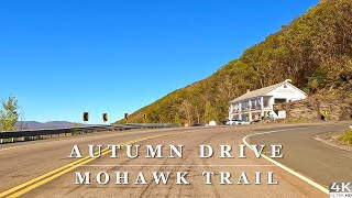 [4K] Mohawk Trail Autumn | Berkshire Mountains | 4K Scenic Fall  Foliage Mountain Driving Tour