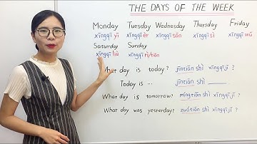 The Days of the Week in Mandarin Chinese | Beginner Lesson 6 | HSK 1