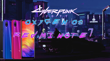 OXYGEN OS CYBERPUNK 2077 REDMI NOTE 7