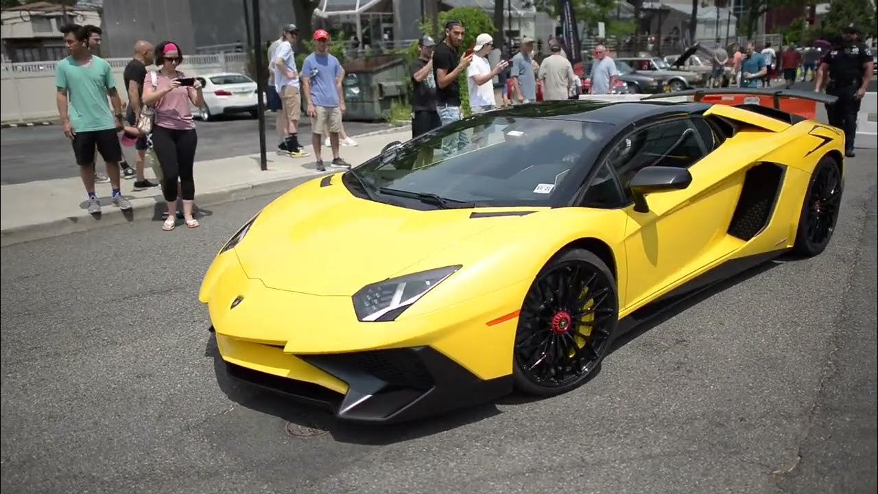 Exotic Super Cars' Engine Sounds test Sennheiser MKE 440 at Concours on the Palisades Car Show