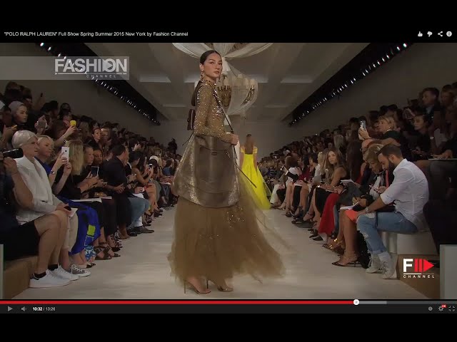 RALPH LAUREN Collection Full Show Spring Summer 2015 New York by Fashion  Channel 