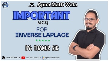 Important MCQ of inverse laplace | unit 2 | #engineering