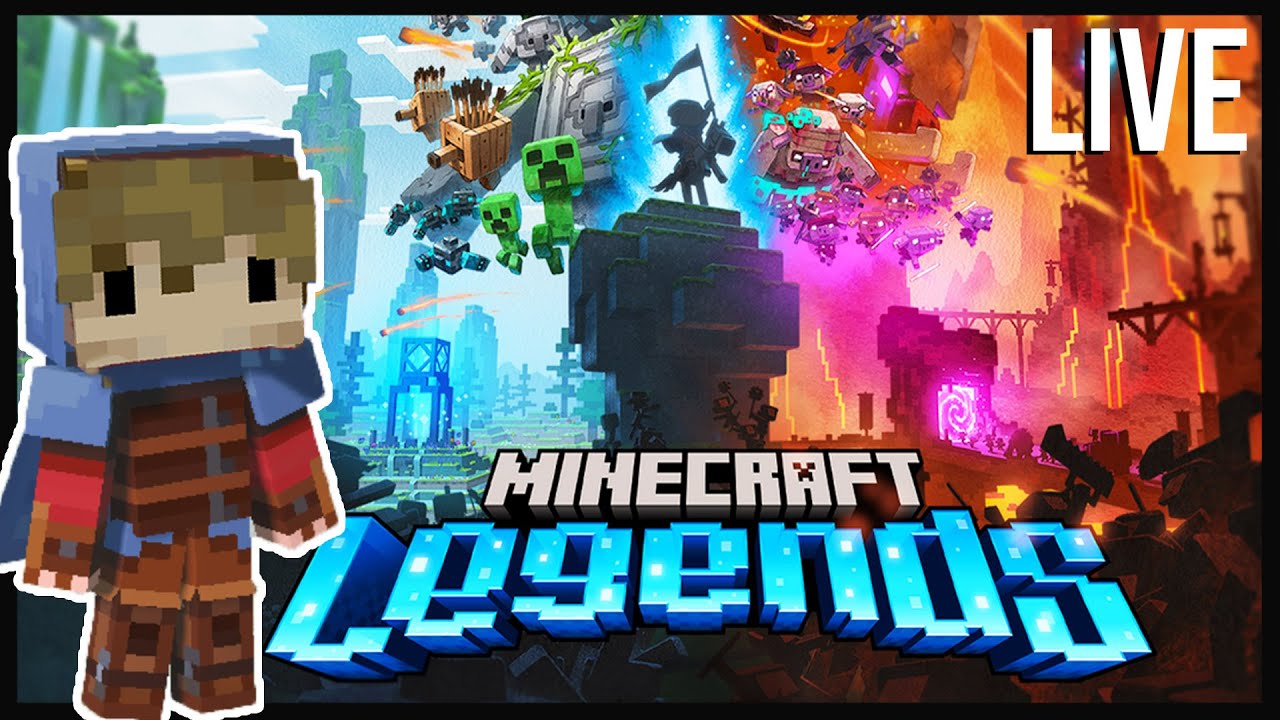 Minecraft Legends: LIVE - Grian plays MC Legends with friends.