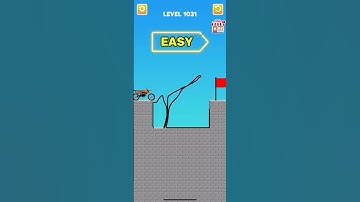 draw bridge puzzle game level 1031 #gaming #drawing #Shorts