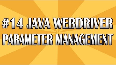 JUnit Selenium Webdriver Tutorial 14 (Parameter Management) | QAShahin