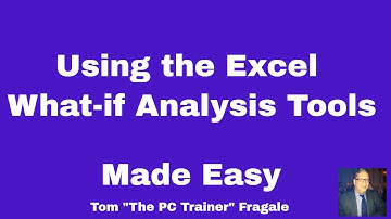 How to use the Excel What If Analysis tools - Scenario Manager Goal Seek Data Table Excel 2016 2013