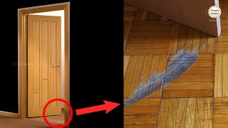 How to repair a Door that damages the floor area?
