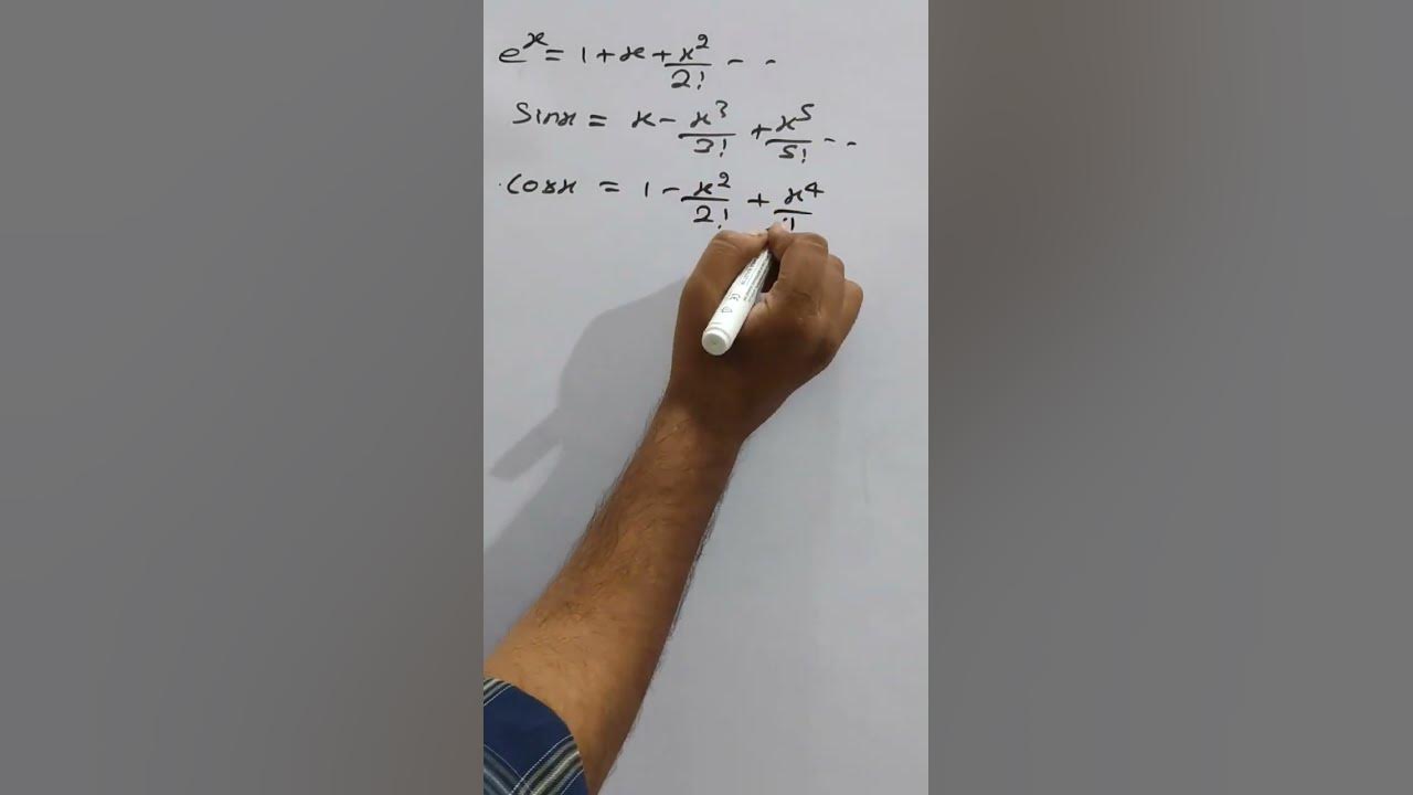 Expansion of sinx,cosx,tanx . exponential and logarithmic function ...