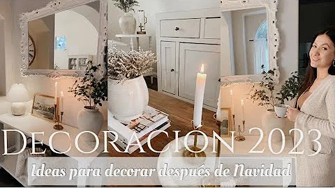 IDEAS PARA DECORAR DESPUES DE NAVIDAD| DECORACION 2023| SALA DECORACIN Y ENTRADA DE LA CASA