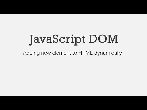DOM Manipulation: Adding new element to HTML dynamically