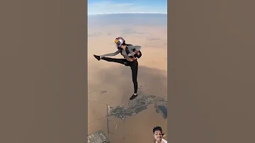 skydiving girl #skydiving #travel #skydivingpics #desert #skystunt #paragliding #skydivevibes