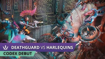 Deathguard vs Harlequins - Codex Debut - 2000pt Warhammer 40k battle report
