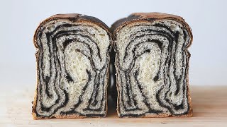 How to make chocolate marble bread Loaf/초코 마블 식빵 만들기