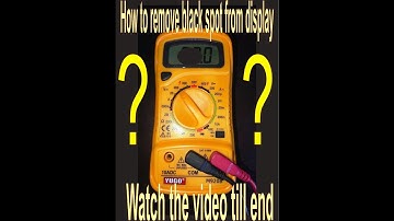 DIY | How to fix/repair fade display | Remove black spot from display | Digital Multimeter.