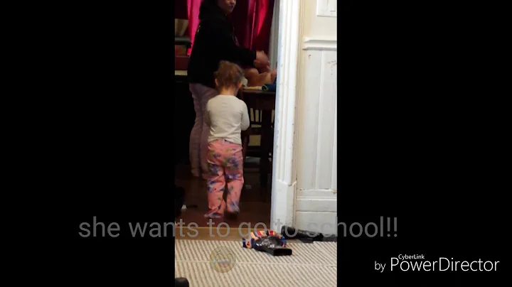 2 YEAR OLD WHANTS TO GO TO SCHOOL