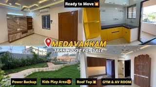 Ready to OccupyHouse for sale in Chennai Medavakkam with InteriorNear Upcoming MetroAmenities