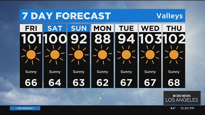 Los angeles 10 day forecast weather underground