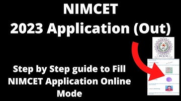 NIMCET 2023 Application Form (Started)- How to Fill NIMCET Application Form Online Mode