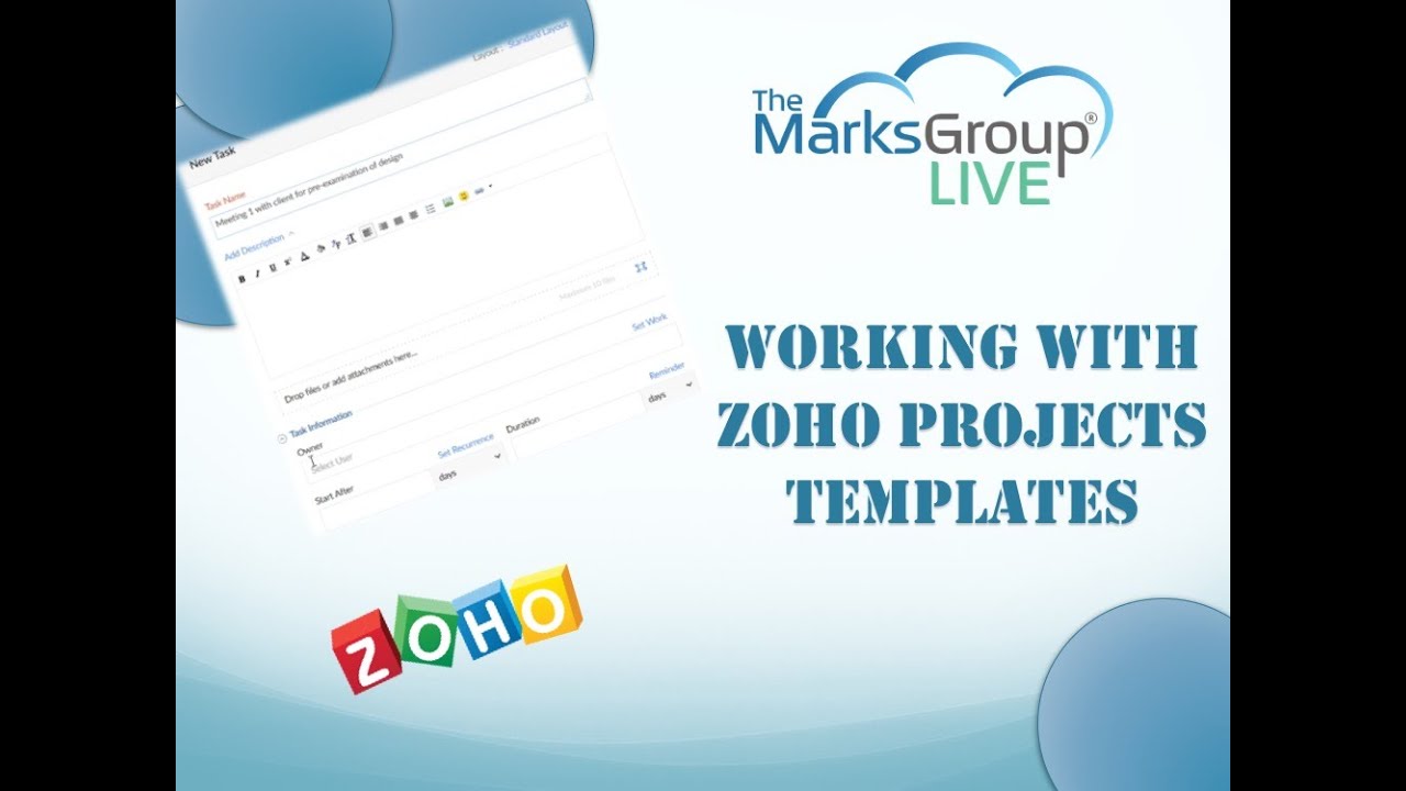 zoho project presentation