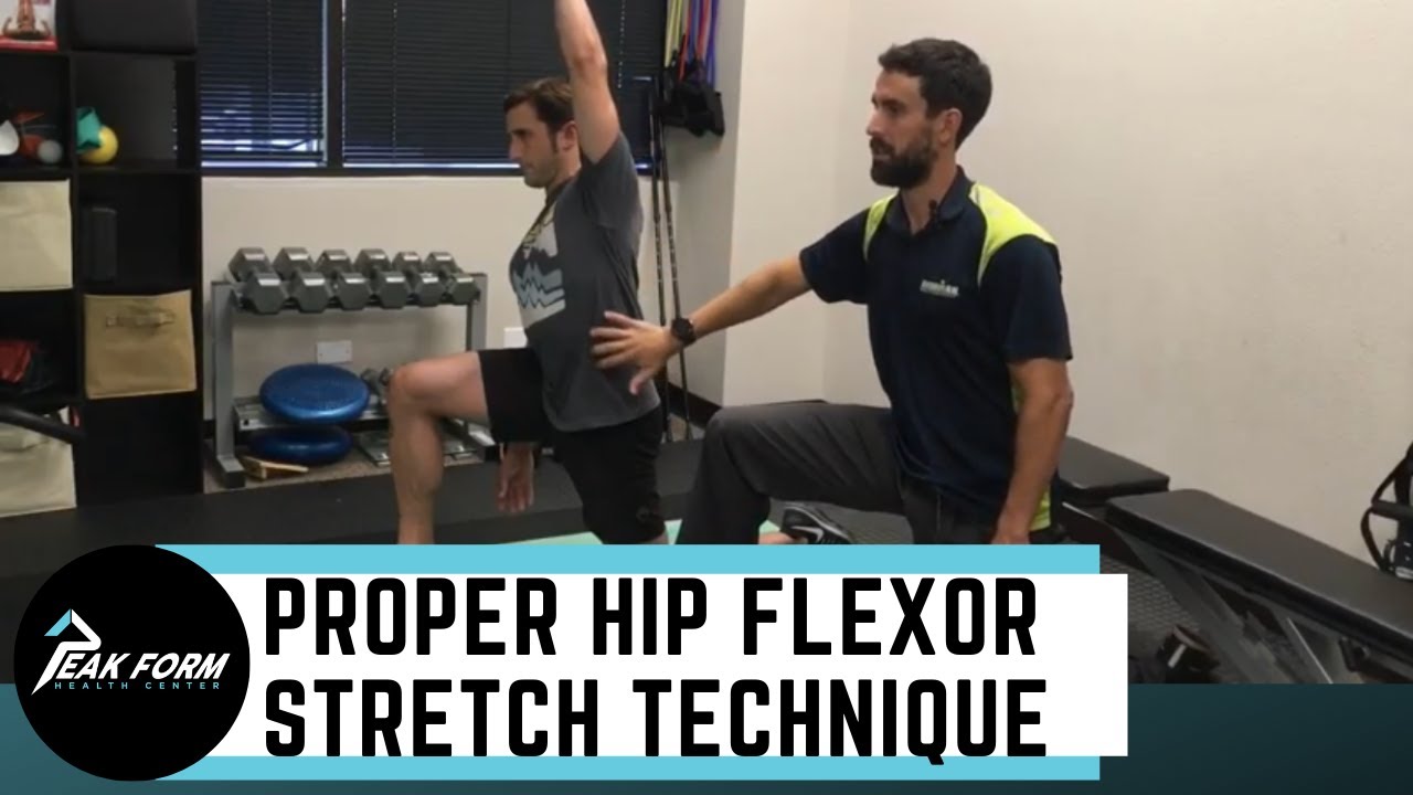 How to Properly Stretch the Hip Flexors- San Diego Chiropractic - YouTube