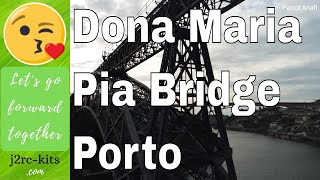Porto Portugal Drone (Ponte Dona Maria Pia) - Our One Day Trip Vlog in Portugal - Parrot Anafi