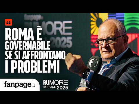 Trasformare Roma tra cantieri, verde e AI: il sindaco Gualtieri al Rumore Festival di Fanpage