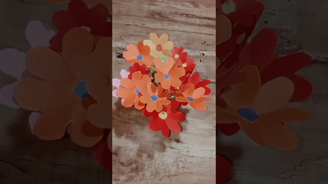 How to make flower with poat❤️❤️shortsytshorts#