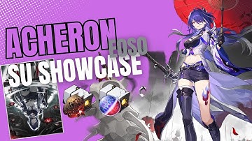 Acheron Showcase E0S1 Simulated universe World 9 lvl4 (Elation path) - Honkai Star Rail