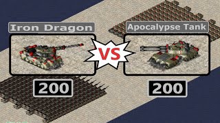 Stolen Tech Battle - Iron Dragon vs Apocalypse - Red Alert 2 Mental Omega